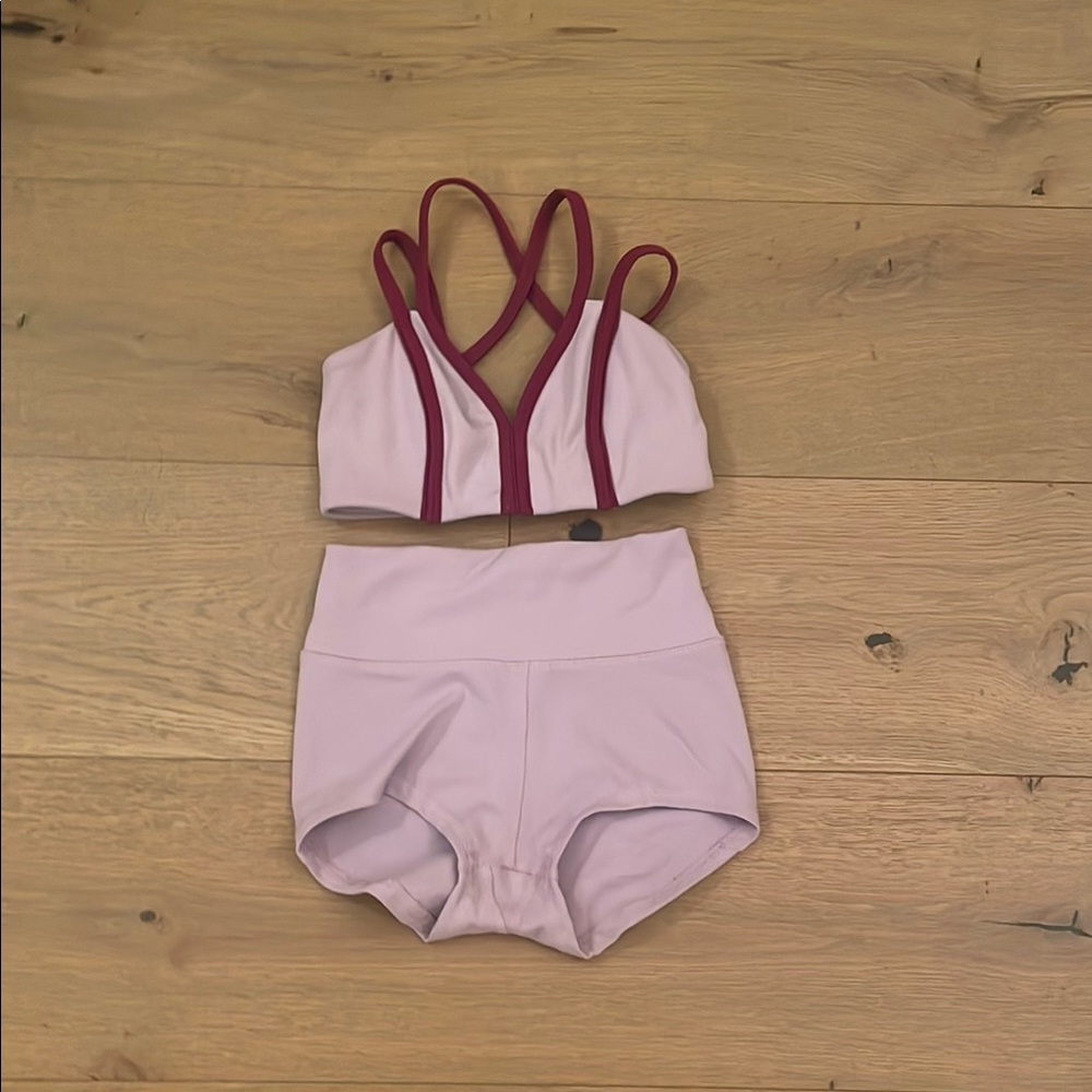 Five Dancewear Purple and Maroon Set